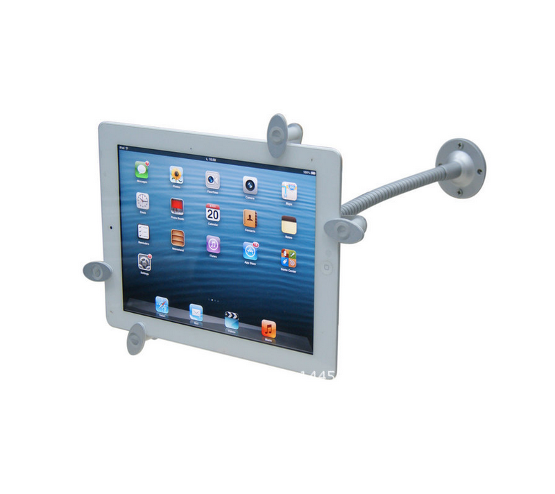 挂墙软管带锁IPAD防盗支架